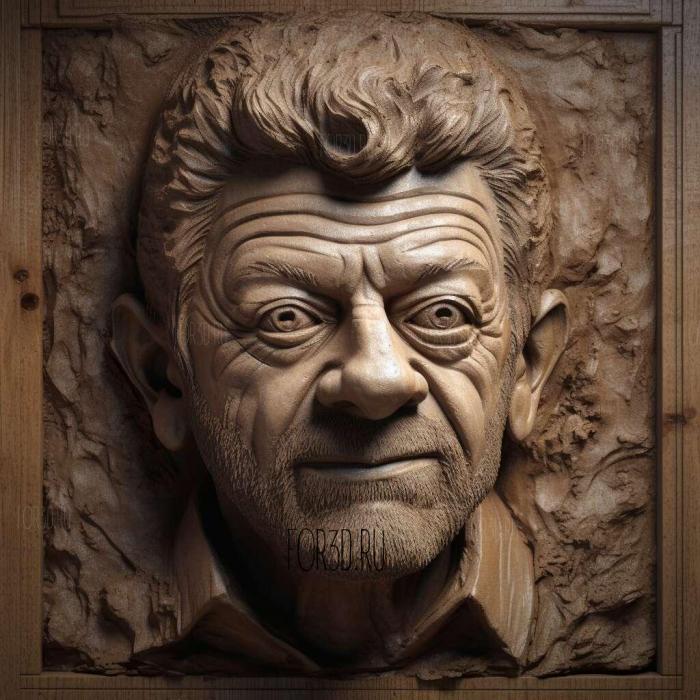 Andy Serkis 4 stl model for CNC